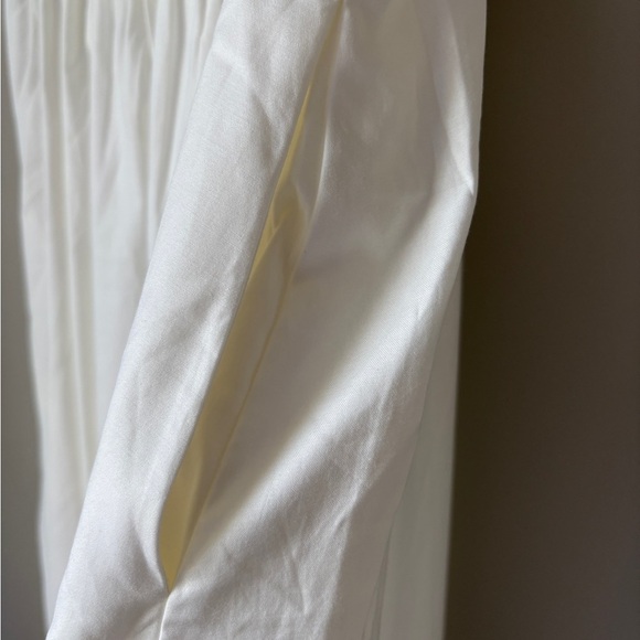 NEW Reformation Lissa Cotton Midi Dress White Ivory Removable Strap | US 0 UK 4 - Picture 11 of 16